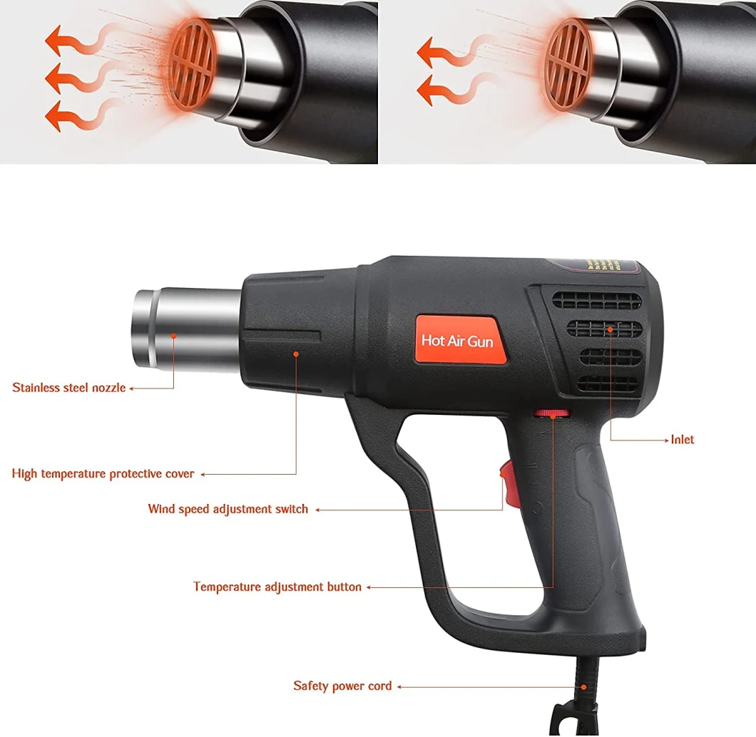 214b Best Mini Plastic Adjustable Quick Variable Power Tool Temperature Glue Vinyl Wrap Heat Welder Gun