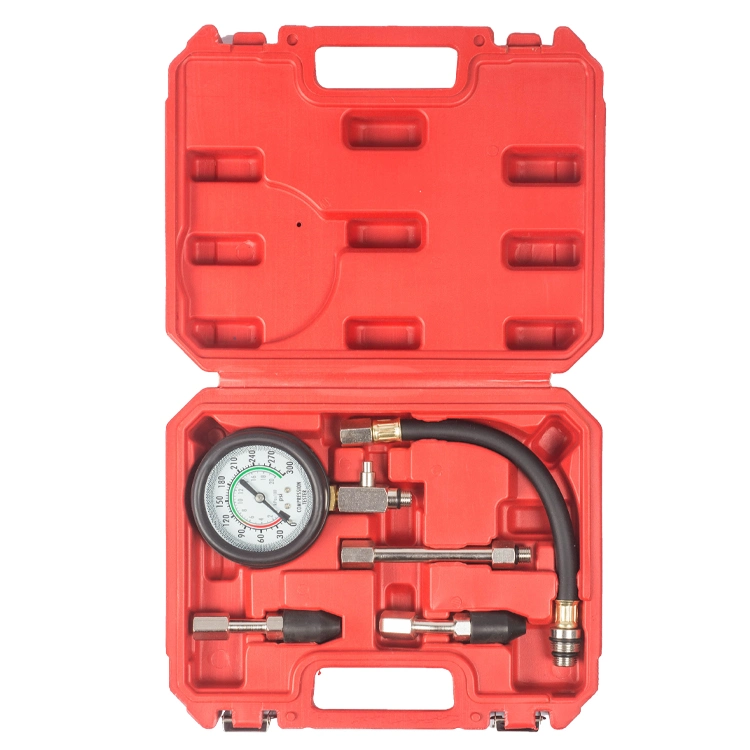 Workshop Tool Quick Cylinder Pressure Meter Compression Tester Kit Petrol Engine Pressure Gauge