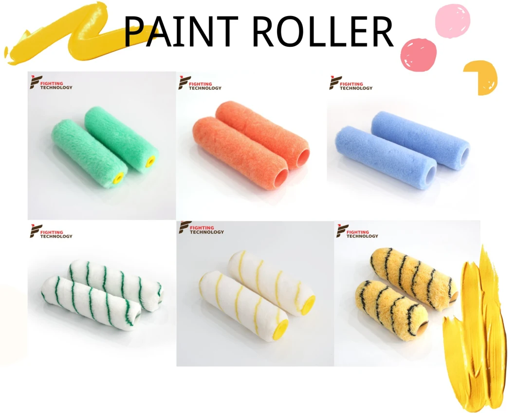 4 Inch Polyester Cervinus Stripe Paint Roller Hand Tools