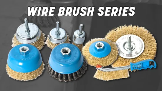 Fixtec Wire Wheel Brush Polishing Wheel Metal Stainless Wire Brush Steel Roall Power Tool Accessories