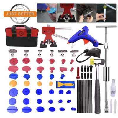 Car Body Paintless Dent Repair Tools Pdr Puller Kit Dent Puller Lifter Glue Tabs Glue Gun with Sticks